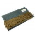 100% Wool Blanket/Throw/Rug Muted Blue and Brown Mixed Weave